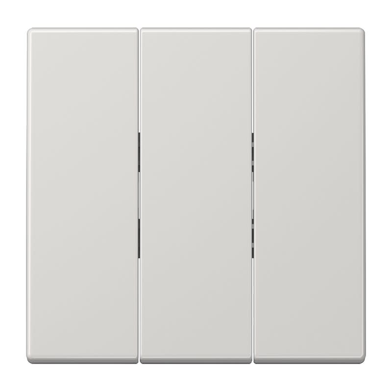 Jung - Enjoliveur pour inter+BP 3 voies / LS 990 Gris clair