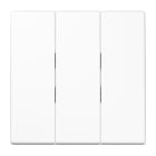 Jung - Enjoliveur pour inter+BP 3 voies / LS 990 Blanc