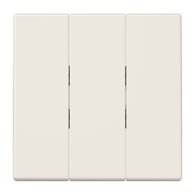 Jung - Enjoliveur pour inter+BP 3 voies / LS 990 Ivoire