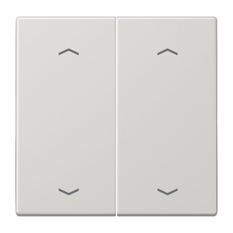 Jung - Enjoliveur double touche à flèches 2 commande VR-Stores / LS 990 Gris clair