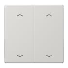 Jung - Enjoliveur double touche à flèches 2 commande VR-Stores / LS 990 Gris clair