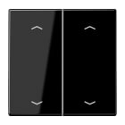 Jung - Enjoliveur double touche à flèches 2 commande VR-Stores / LS 990 Noir