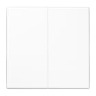 Jung - Enjoliveur double touche / LS 990 Blanc