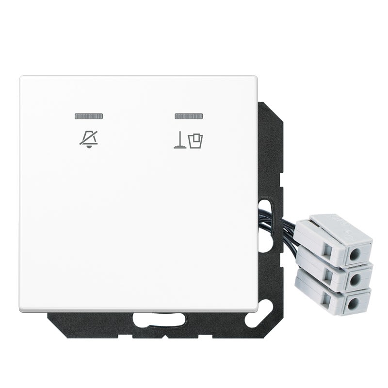 Jung - Enjoliveur Hôtel, poste extérieur 230 V / LS 990 Blanc