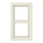 Jung - Cadre 2 postes / LS DESIGN Ivoire