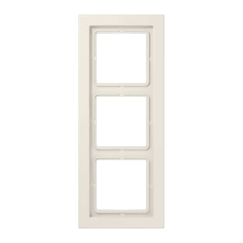 Jung - Cadre 3 postes / LS DESIGN Ivoire