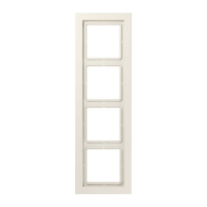 Jung - Cadre 4 postes / LS DESIGN Ivoire