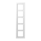 Jung - Cadre 5 postes / LS DESIGN Blanc