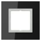 Jung - Cadre 1 poste / LS PLUS Verre Noir