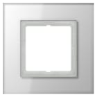 Jung - Cadre 1 poste / LS PLUS Verre Blanc