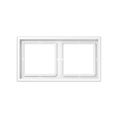 Jung - Cadre 2 poste / LS ZERO Gris clair