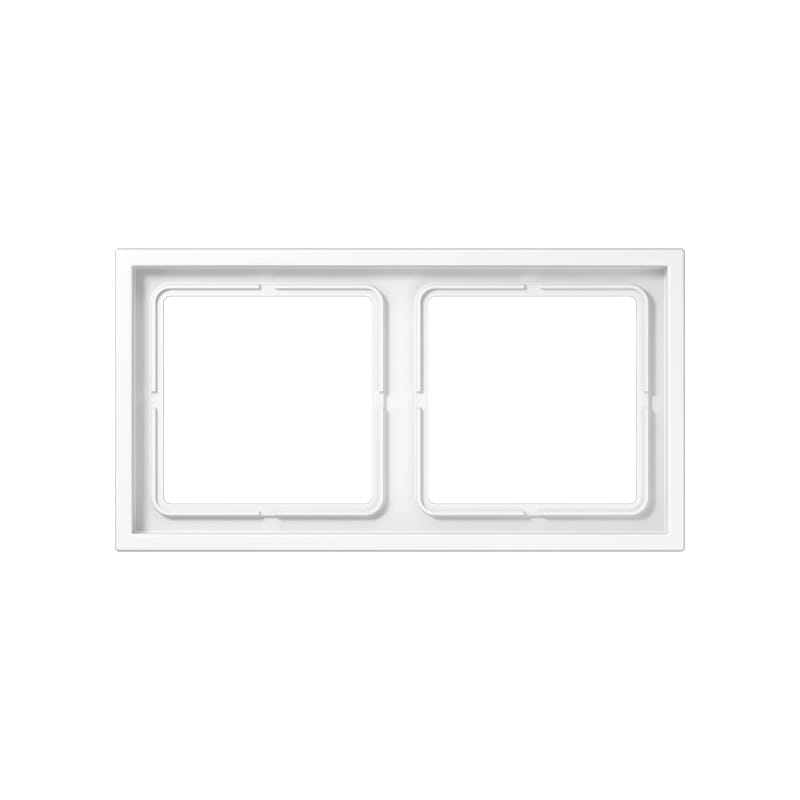 Jung - Cadre 2 poste / LS ZERO Blanc