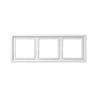 Jung - Cadre 3 poste / LS ZERO Gris clair