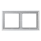 Jung - Cadre 2 poste / LS ZERO Aluminium