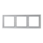 Jung - Cadre 3 poste / LS ZERO Aluminium