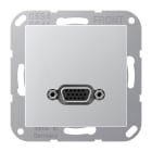 Jung - Connecteur Multimédia 1 x VGA 2.0 / A 500 Aluminium