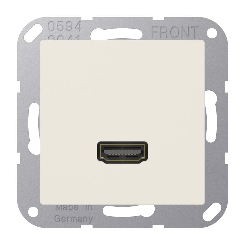 Jung - Connecteur Multimédia 1 x HDMI 2.0 / A 500 Ivoire