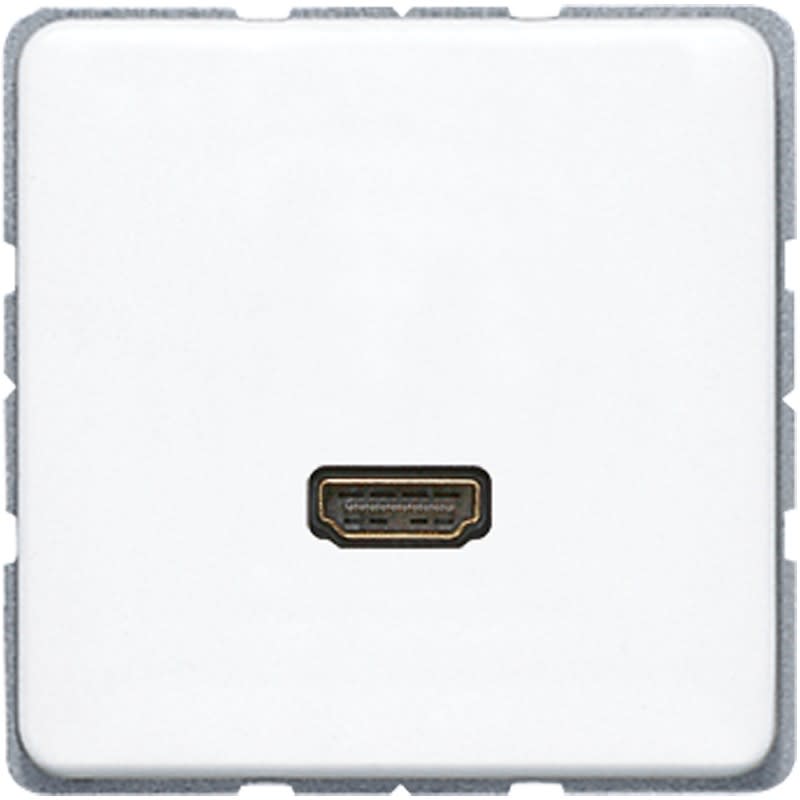 Jung - Connecteur Multimédia 1 x HDMI / CD 500 Blanc