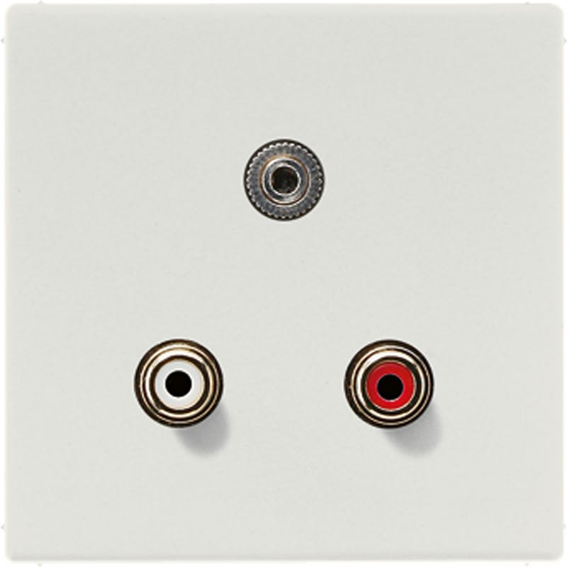Jung - Connecteur Multimédia Xhinch Audio - Mini 3,5 mm / LS 990 Gris clair