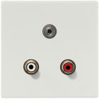 Jung - Connecteur Multimédia Xhinch Audio - Mini 3,5 mm / LS 990 Gris clair