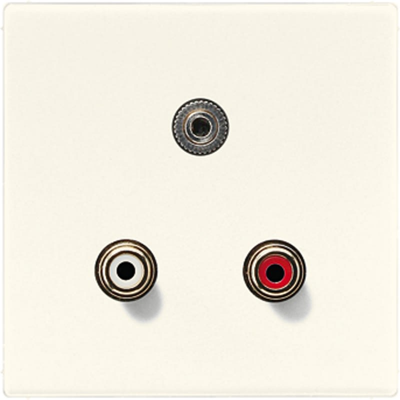 Jung - Connecteur Multimédia Xhinch Audio - Mini 3,5 mm / LS 990 Ivoire