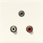 Jung - Connecteur Multimédia Xhinch Audio - Mini 3,5 mm / LS 990 Ivoire
