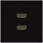 Jung - Connecteur Multimédia 2 x HDMI / LS 990 Noir