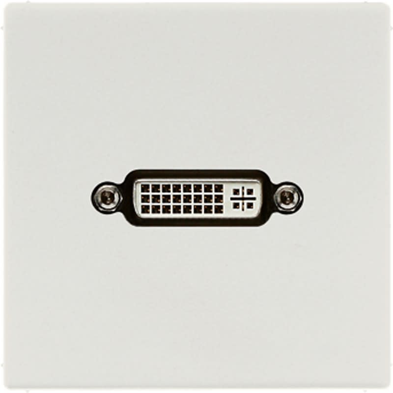Jung - Connecteur Multimédia 1 x DVI / LS 990 Gris clair