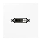 Jung - Connecteur Multimédia 1 x DVI / LS 990 Blanc