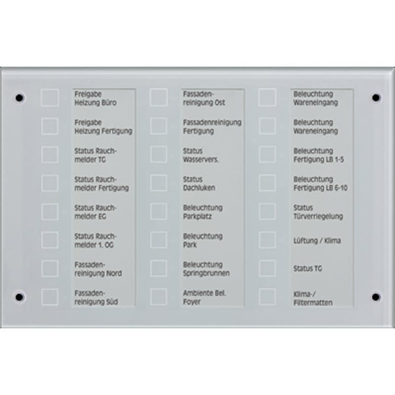 Jung - KNX Tableau de commande / Info