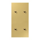 Jung - Enjoliveur 2 modules vertical avec 2 + 2 leviers Cône / LS 1912 Laiton doré