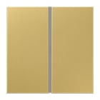 Jung - Kit touche complet 2 voies pour platine F40 / LS 990 Laiton doré