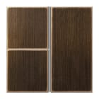 Jung - Kit touche complet 3 voies pour platine F40 / LS 990 Laiton ancien