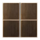 Jung - Kit touche complet 4 voies pour platine F40 / LS 990 Laiton ancien