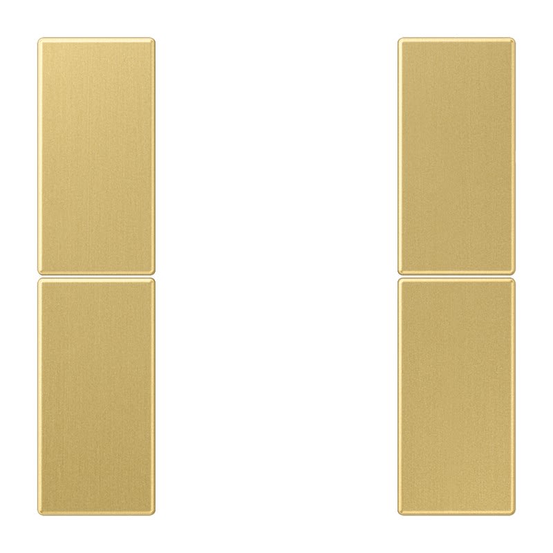 Jung - Kit touche complet 2 voies pour platine F50 / LS 990 Laiton doré