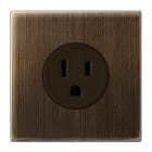 Jung - Prise US-NEMA 15A / LS 990 Laiton ancien