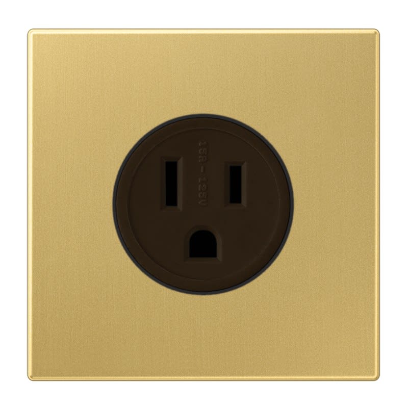 Jung - Prise US-NEMA 15A / LS 990 Laiton doré