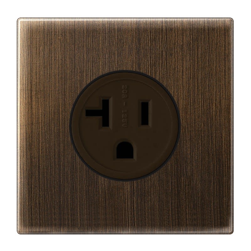 Jung - Prise US-NEMA 20A / LS 990 Laiton ancien