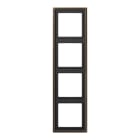 Jung - Cadre 4 postes / LS 990 Laiton ancien