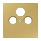 Jung - Enjoliveur pour prise TV-FM-SAT / LS 990 Laiton doré