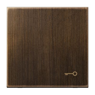 Jung - Enjoliveur simple doigt avec symbole "gâche" / LS 990 Laiton ancien