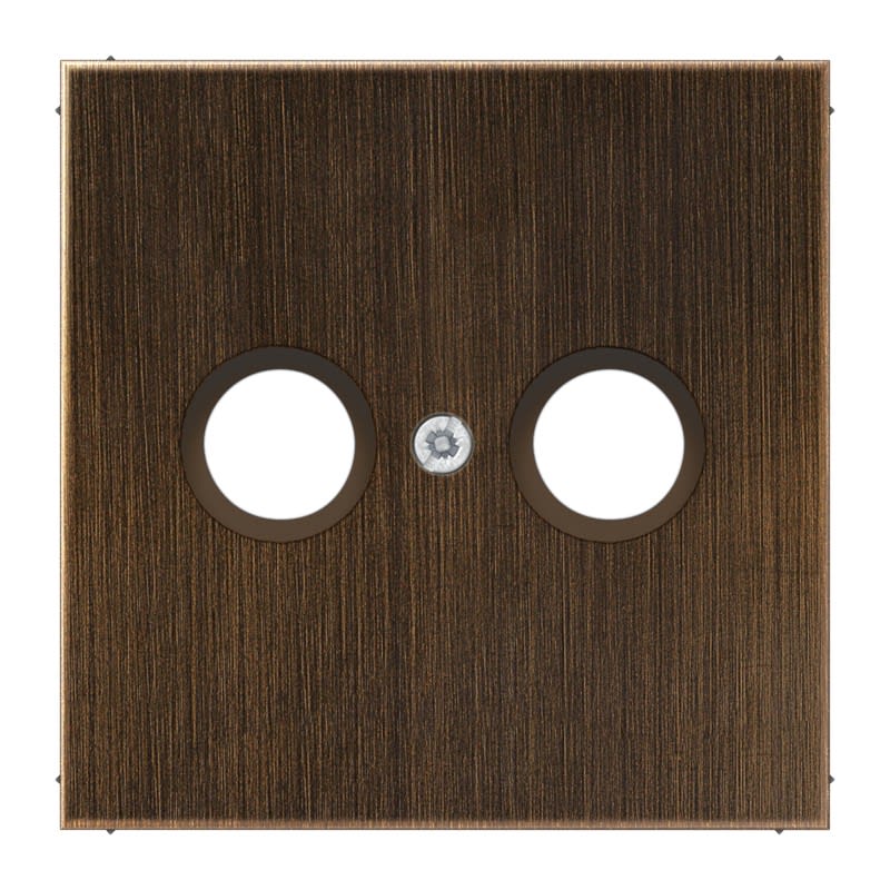 Jung - Enjoliveur pour prise TV-FM / LS 990 Laiton ancien