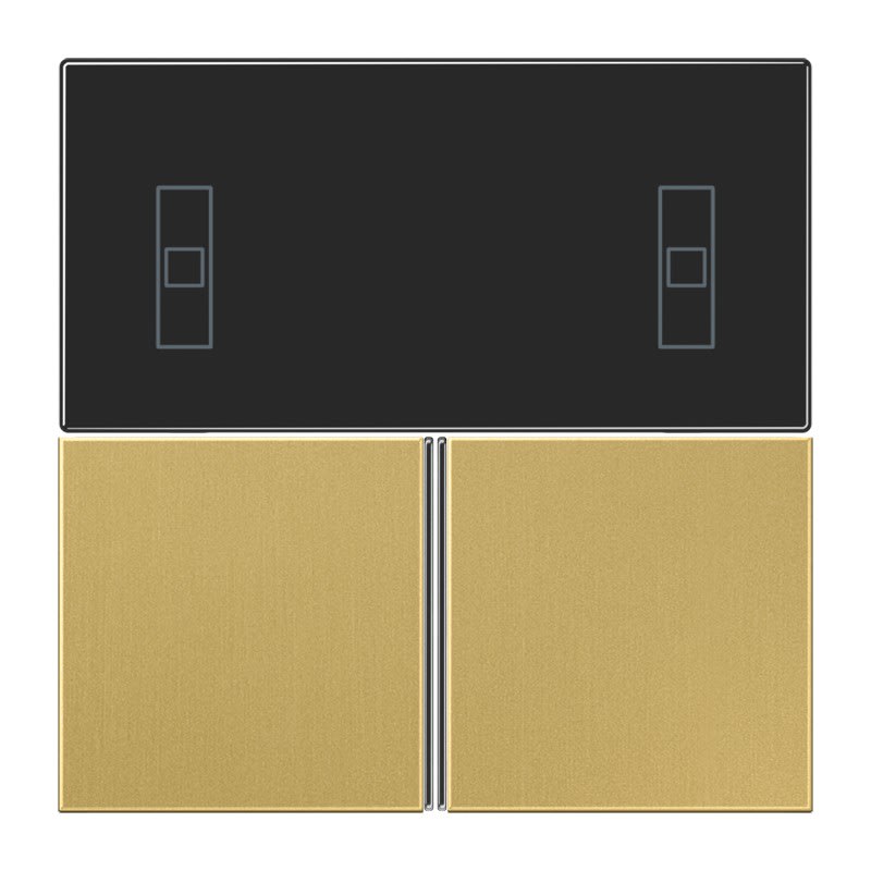 Jung - Kit touche pour régulateur KNX 4093KRMTSD / LS 990 Laiton doré