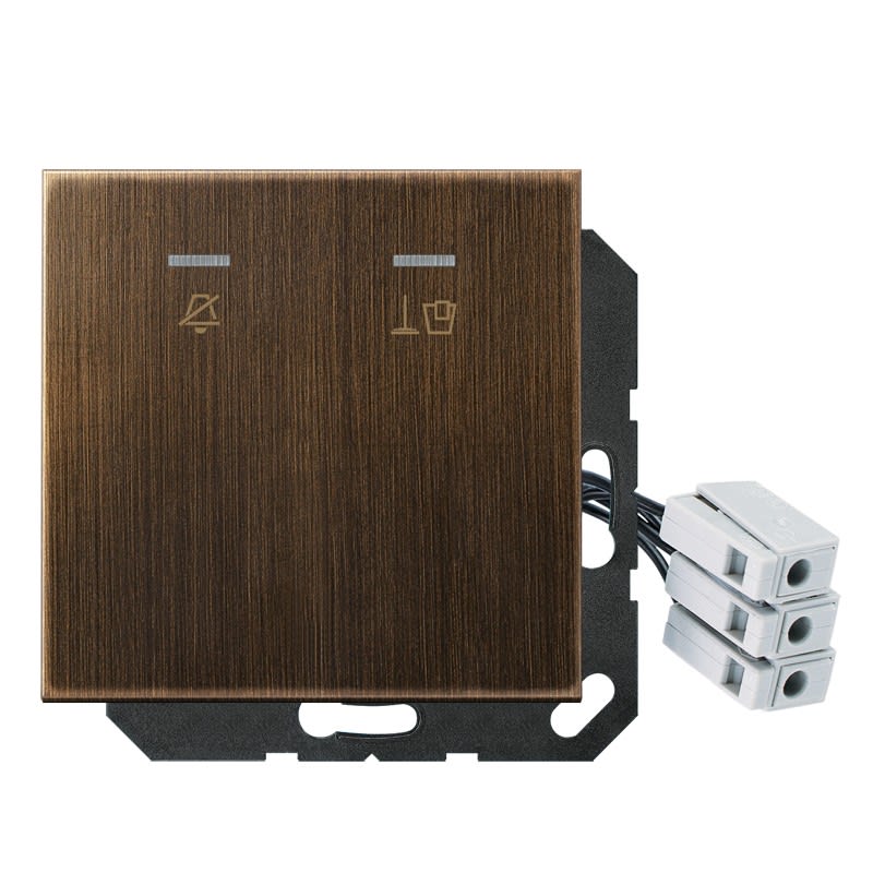 Jung - Enjoliveur Hôtel, poste extérieur 230 V / LS 990 Laiton ancien