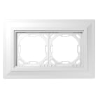 Jung - Cadre platre adaptateur 2 postes, fleur de mur