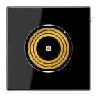 Jung - Enjoliveur Plug & Light / LS 990 Noir