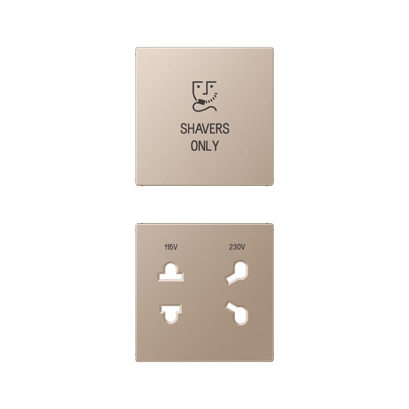 Jung - Enjoliveur prise  rasoir / A 500 Champagne