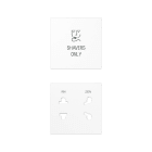 Jung - Enjoliveur prise rasoir / A 500 Blanc