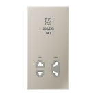 Jung - Enjoliveur prise rasoir / LS 990 Métal INOX