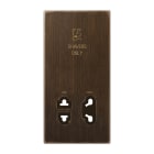 Jung - Enjoliveur prise rasoir / LS 990 Laiton ancien